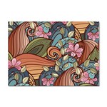Multicolored Flower Decor Flowers Patterns Leaves Colorful Sticker A4 (100 pack)