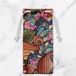 Multicolored Flower Decor Flowers Patterns Leaves Colorful Jewelry Bag