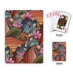 Multicolored Flower Decor Flowers Patterns Leaves Colorful Playing Cards Single Design (Rectangle)