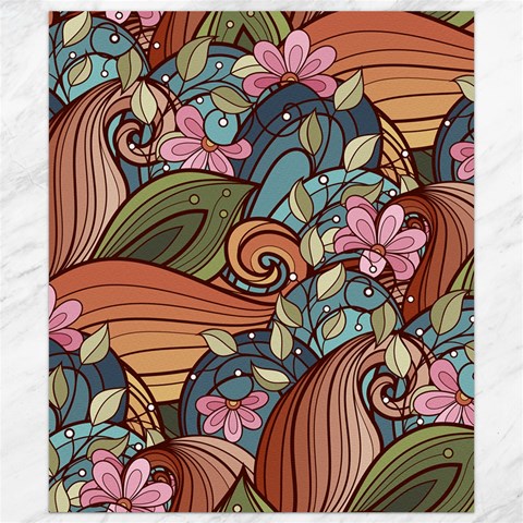 Multicolored Flower Decor Flowers Patterns Leaves Colorful Canvas 8  x 10  from ArtsNow.com 8.15 x9.66  Canvas - 1