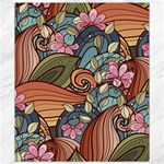 Multicolored Flower Decor Flowers Patterns Leaves Colorful Canvas 8  x 10 