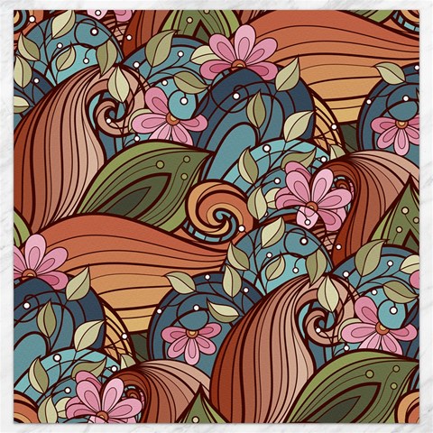 Multicolored Flower Decor Flowers Patterns Leaves Colorful Canvas 12  x 12  from ArtsNow.com 11.4 x11.56  Canvas - 1