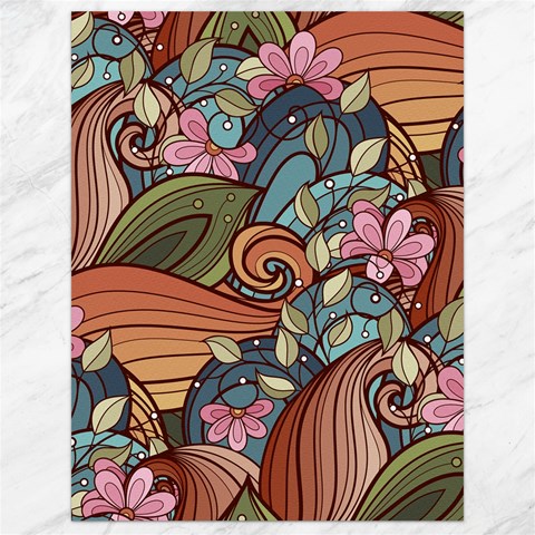 Multicolored Flower Decor Flowers Patterns Leaves Colorful Canvas 18  x 24  from ArtsNow.com 17.8 x23.08  Canvas - 1