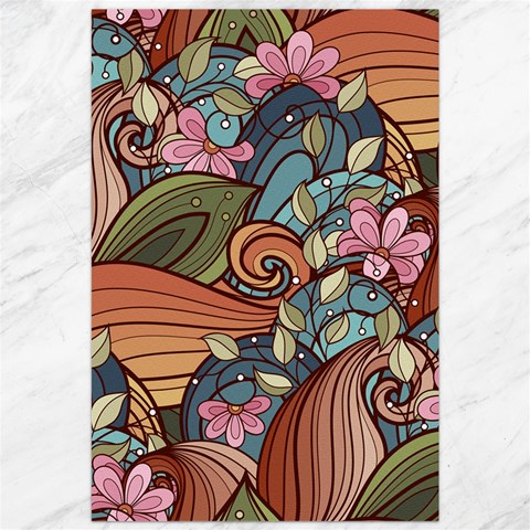 Multicolored Flower Decor Flowers Patterns Leaves Colorful Canvas 20  x 30  from ArtsNow.com 19.62 x28.9  Canvas - 1