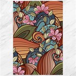 Multicolored Flower Decor Flowers Patterns Leaves Colorful Canvas 24  x 36 