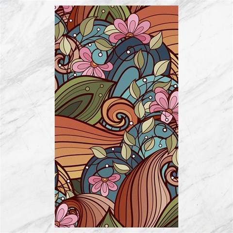 Multicolored Flower Decor Flowers Patterns Leaves Colorful Canvas 40  x 72  from ArtsNow.com 39.28 x69.23  Canvas - 1