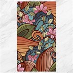 Multicolored Flower Decor Flowers Patterns Leaves Colorful Canvas 40  x 72 