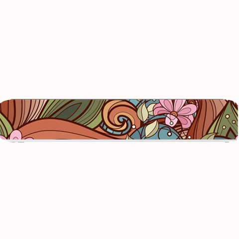 Multicolored Flower Decor Flowers Patterns Leaves Colorful Small Bar Mat from ArtsNow.com 24 x4  Bar Mat
