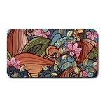 Multicolored Flower Decor Flowers Patterns Leaves Colorful Medium Bar Mat