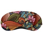 Multicolored Flower Decor Flowers Patterns Leaves Colorful Sleeping Mask