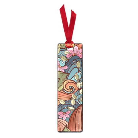 Multicolored Flower Decor Flowers Patterns Leaves Colorful Small Book Marks from ArtsNow.com Front