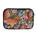 Multicolored Flower Decor Flowers Patterns Leaves Colorful Apple MacBook Pro 17  Zipper Case