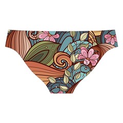 Multicolored Flower Decor Flowers Patterns Leaves Colorful Cross Back Hipster Bikini Set from ArtsNow.com Back Under