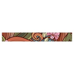 Multicolored Flower Decor Flowers Patterns Leaves Colorful Make Up Case (Small) from ArtsNow.com Zipper Tape Front