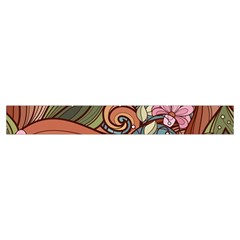 Multicolored Flower Decor Flowers Patterns Leaves Colorful Make Up Case (Small) from ArtsNow.com Zipper Tape Back