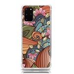 Multicolored Flower Decor Flowers Patterns Leaves Colorful Samsung Galaxy S20Plus 6.7 Inch TPU UV Case