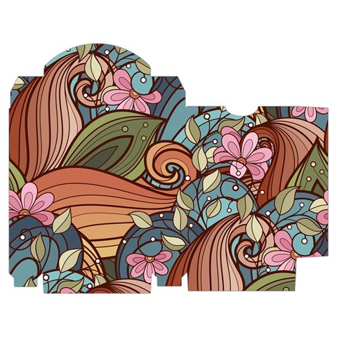 Multicolored Flower Decor Flowers Patterns Leaves Colorful Playing Cards Single Design (Rectangle) with Custom Box from ArtsNow.com Poker Box