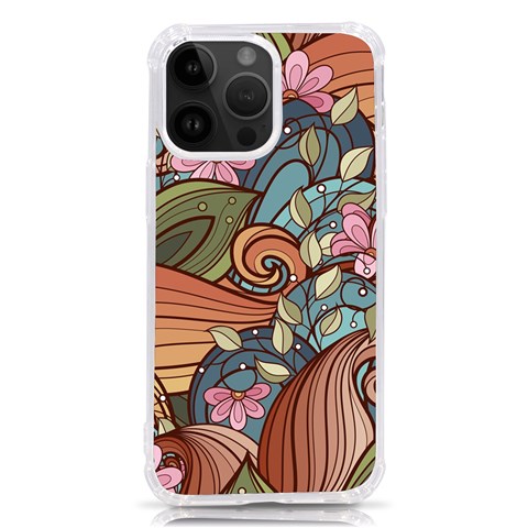 Multicolored Flower Decor Flowers Patterns Leaves Colorful iPhone 14 Pro Max TPU UV Print Case from ArtsNow.com Front