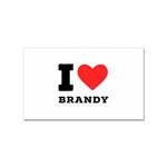 I love brandy Sticker (Rectangular)