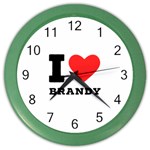 I love brandy Color Wall Clock