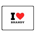 I love brandy Two Sides Fleece Blanket (Small)