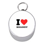 I love brandy Mini Silver Compasses