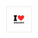 I love brandy Satin Bandana Scarf 22  x 22 