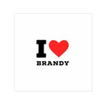 I love brandy Square Satin Scarf (30  x 30 )