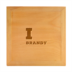 I love brandy Wood Photo Frame Cube