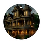Victorian House In The Woods Ornament (Round)