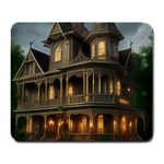Victorian House In The Woods Large Mousepad