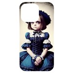 Cute Adorable Victorian Gothic Girl iPhone 14 Pro Max Black UV Print Case
