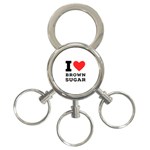 I love brown sugar 3-Ring Key Chain