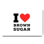 I love brown sugar Large Doormat