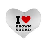 I love brown sugar Standard 16  Premium Heart Shape Cushions