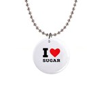 I love sugar  1  Button Necklace