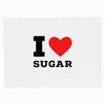 I love sugar  Large Glasses Cloth (2 Sides)