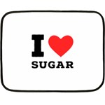 I love sugar  Two Sides Fleece Blanket (Mini)