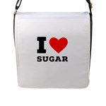 I love sugar  Flap Closure Messenger Bag (L)