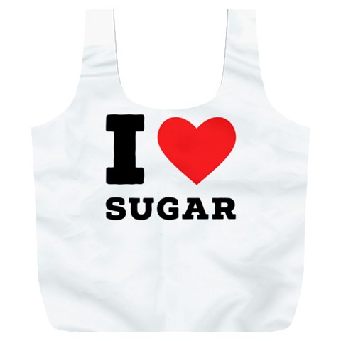I love sugar  Full Print Recycle Bag (XXL) from ArtsNow.com Front