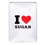 I love sugar  Rectangular Glass Fridge Magnet (4 pack)