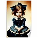 Cute Adorable Victorian Gothic Girl 3 Canvas 24  x 36 