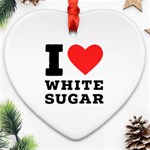 I love white sugar Ornament (Heart)