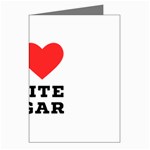 I love white sugar Greeting Cards (Pkg of 8)