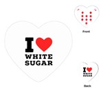 I love white sugar Playing Cards Single Design (Heart)