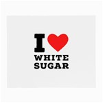 I love white sugar Small Glasses Cloth (2 Sides)