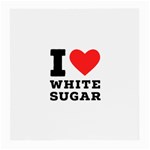 I love white sugar Medium Glasses Cloth