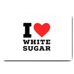 I love white sugar Large Doormat