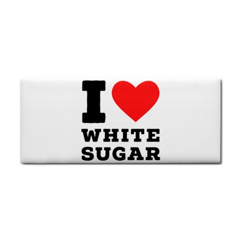 I love white sugar Hand Towel from ArtsNow.com Front
