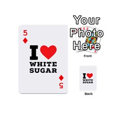 I love white sugar Playing Cards 54 Designs (Mini) from ArtsNow.com Front - Diamond5